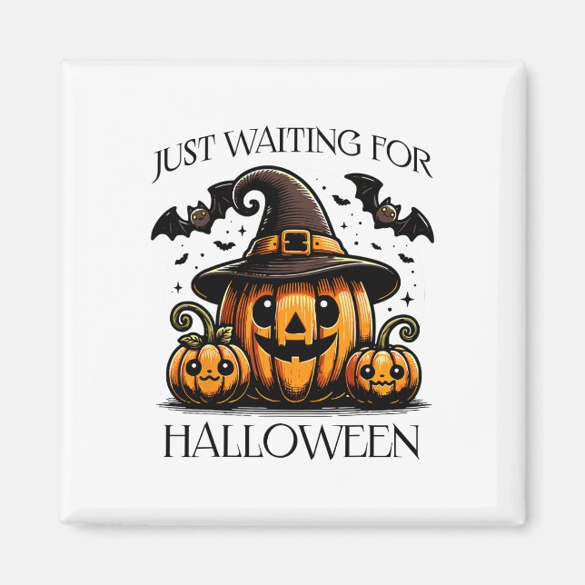 Íman Só Esperando Pumpkin De Bolinho No Verão De Hallow (Frente)