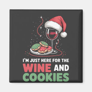 Íman Só estou aqui para o Natal do Vinho e das Cookies