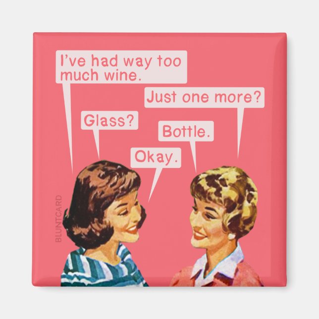 Íman Só mais um....wine (Frente)