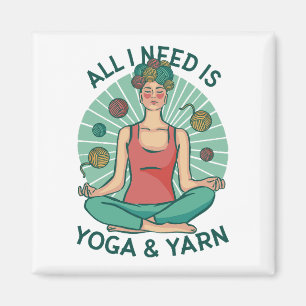 Íman Só preciso de Yoga e Yarne Phrase