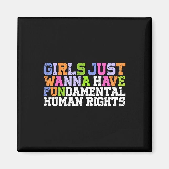 Íman Só quer ter direitos humanos fundamentais feminism (Frente)