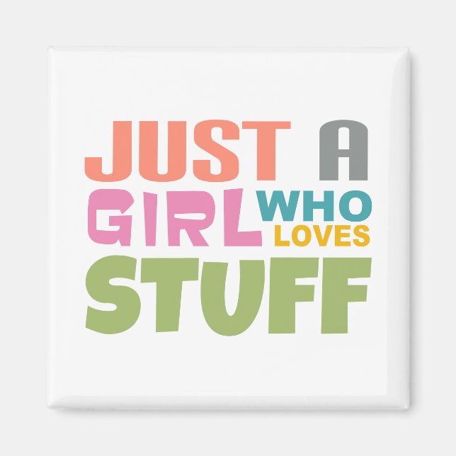 Íman Só uma garota que adora coisas (Frente)