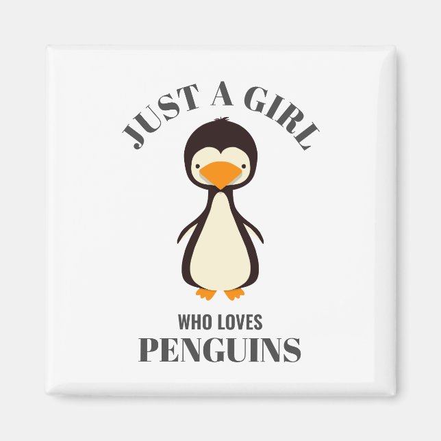 Íman Só uma garota que ama Pinguins (Frente)