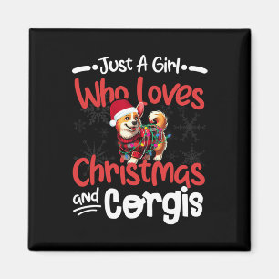 Íman Só Uma Menina Que Ama O Natal E Corgis Engraçado