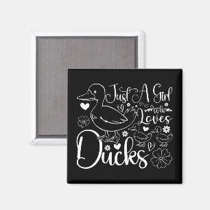 Íman Só Uma Menina Que Ama Patos Bonitos Proprietário D