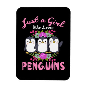Íman Só Uma Menina Que Ama Pinguins Dando Pinguins Às
