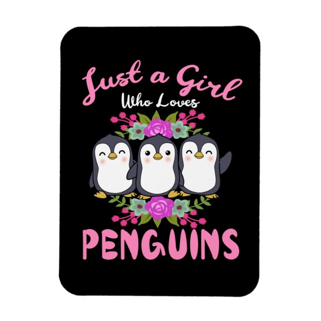 Íman Só Uma Menina Que Ama Pinguins Dando Pinguins Às M (Vertical)