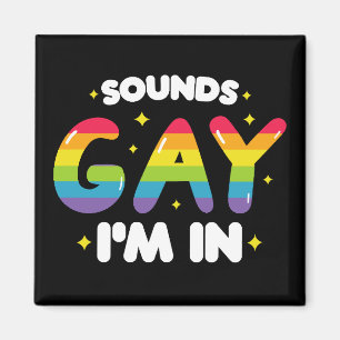 Íman Soa Gay Estou Dentro Camiseta Engraçada Orgulho LG