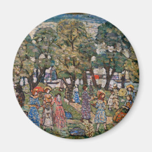 Íman Sob as Árvores de Maurice Prendergast, Belas Arte