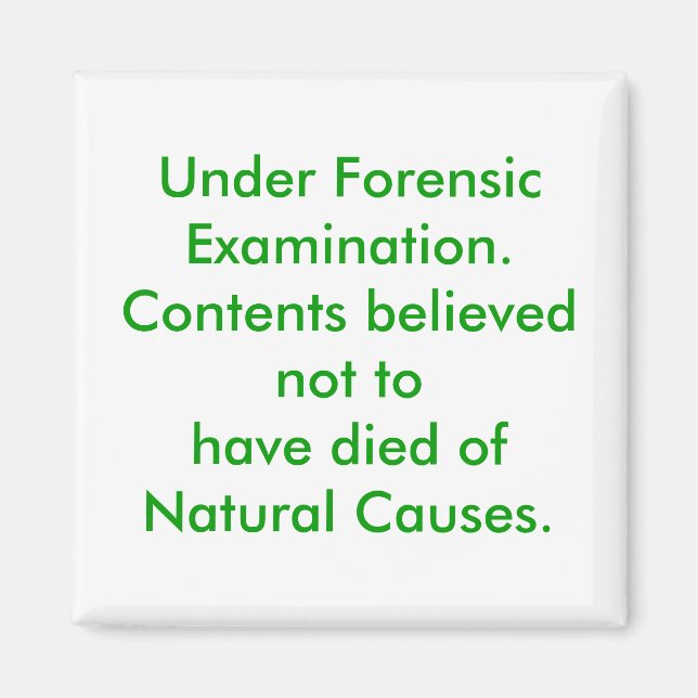 Íman Sob Exame Forense. (Frente)