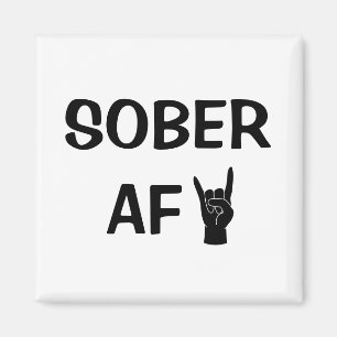 Íman Sober AF Magnet, presente de recuperação de Vício