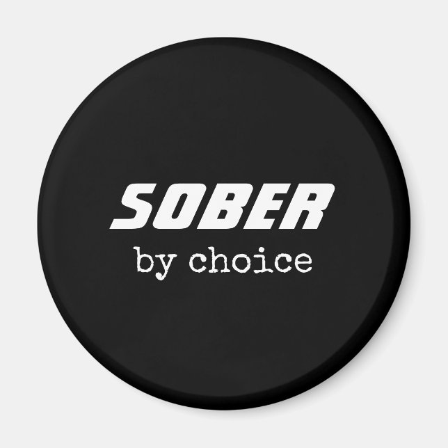 Íman Sober by Choice, Motivação da Tipografia Sobriety (Frente)