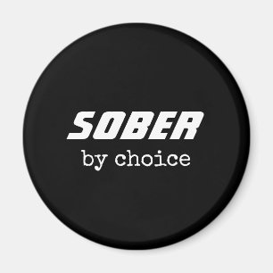 Íman Sober by Choice, Sobriety Typography Motivational