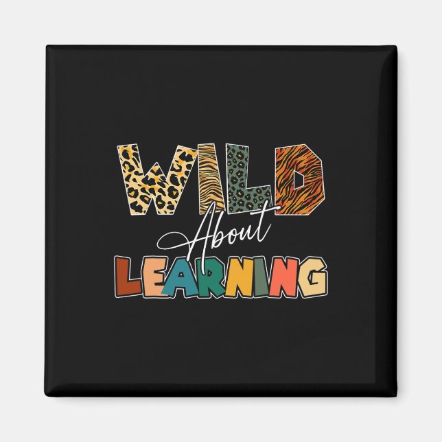 Íman Sobre Aprender Professor Leopard De Volta Ao Ensin (Frente)
