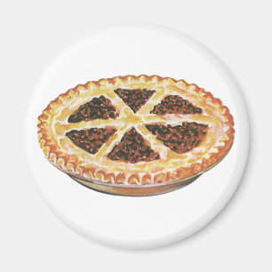 Íman Sobremesa Comida Antiga, Torta de Pecã Fresca Assa