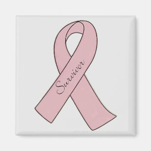 Íman Sobrevivente cor-de-rosa da fita - ímã