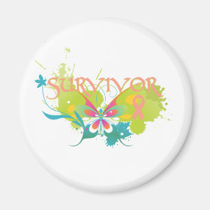 Íman Sobrevivente de câncer Endometrial da borboleta