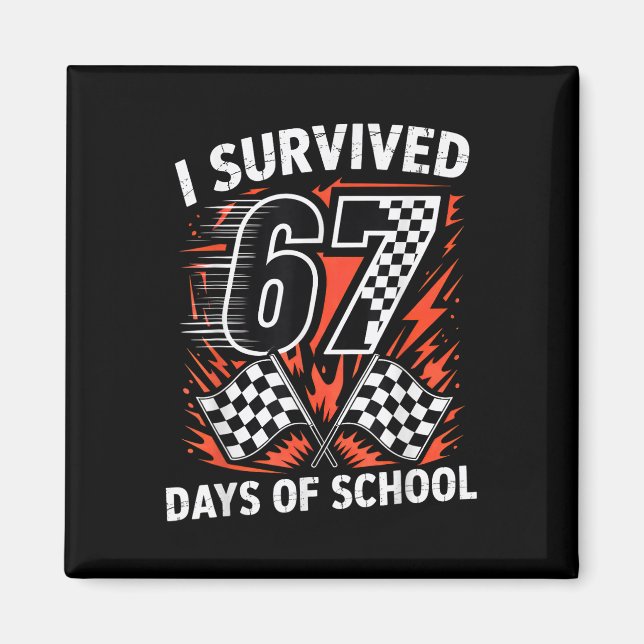 Íman Sobrevivi 67 Dias De Escola Six Seven Meme Corrend (Frente)