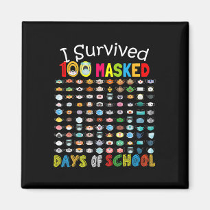 Íman Sobrevivi A 100 Dias Mascarados Da Escola 100 Másc