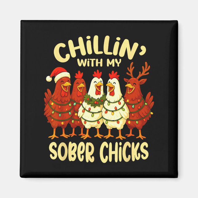 Íman Sobriety Anniversary Recovery Funny Sober Chicks  (Frente)