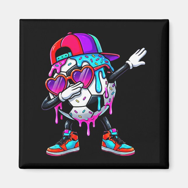 Íman Soccer Ice Cream Drip Dabbing Sprinkles Srts Boys  (Frente)