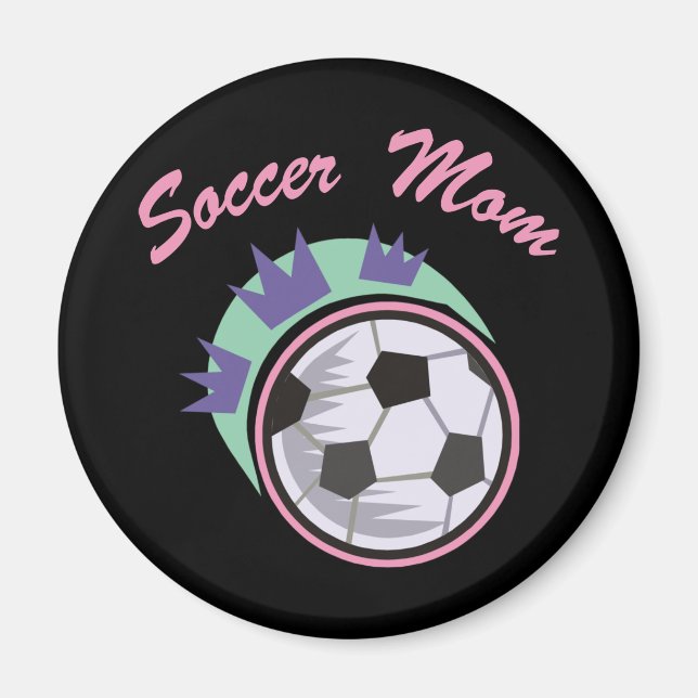 Íman Soccer Mãe Magnets (Frente)