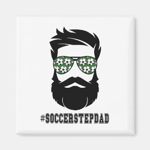 Íman Soccer Stepdad Com Pai Da Barba Passo Padre Ste