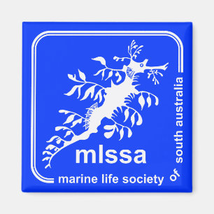 Íman Sociedade da vida marinha do ímã do logotipo do