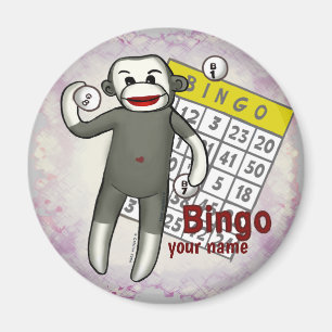 Íman Sock Monkey Bingo