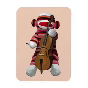 Íman Sock Monkey e Cello 2