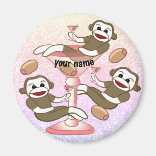 Íman Sock Monkey Martini
