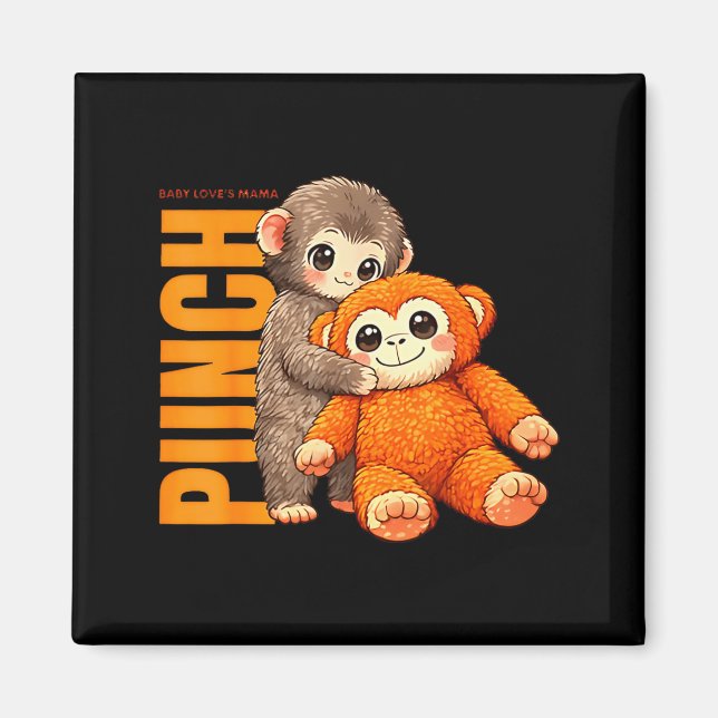 Íman Soco da equipe - soco de macaco bebê  (Frente)