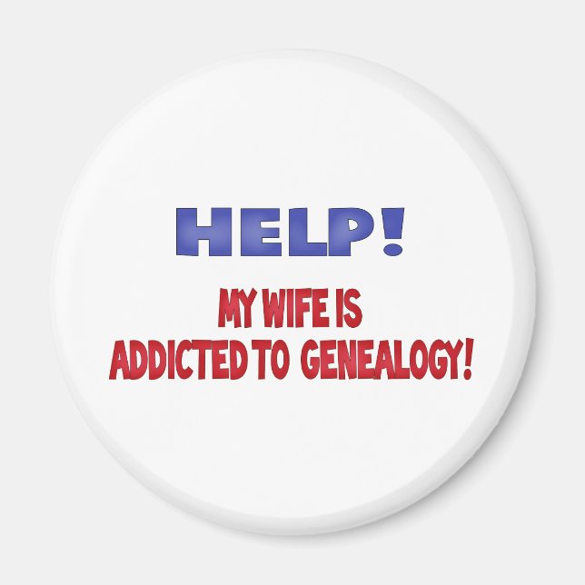 Íman Socorro! Minha Esposa É Viciada Em Genealogia (Frente)