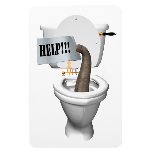 Íman Socorro! Preso no Toilet (Vertical)