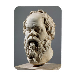 Íman Socrates, cabeça de mármore, cópia de um bronze