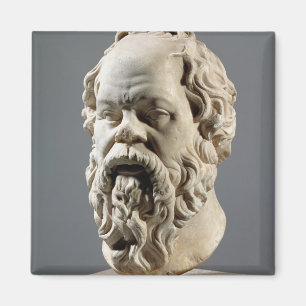Íman Socrates, cabeça de mármore, cópia de um bronze
