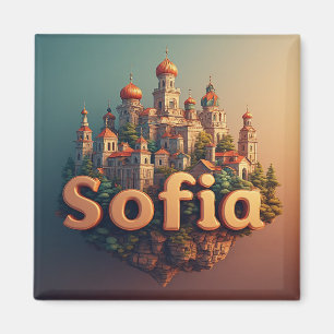 Íman 🧲 Sofia Viagem Lembrança Para Memórias de Férias