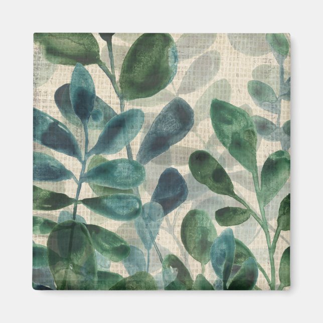 Íman Sofisticação Verdant - Folhas Tropicais (Frente)