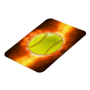 Íman Softball artístico do SlipperyJoe sobre presentes