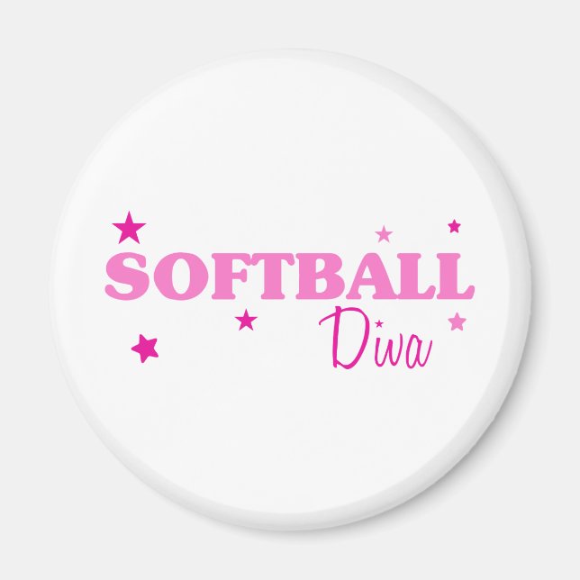 Íman Softball Diva (Frente)