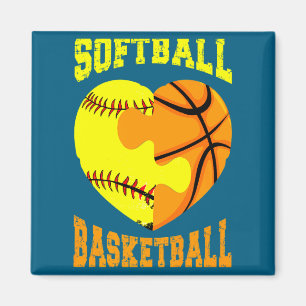 Íman Softbol basquete esportes coração atividade hobby