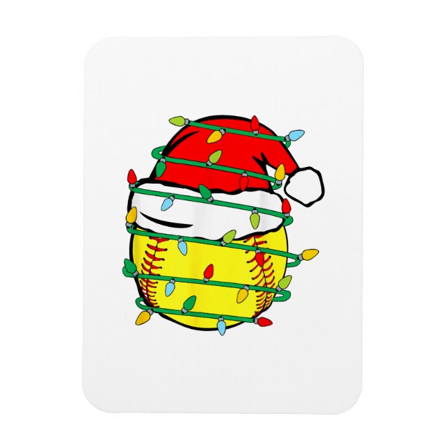 Íman Softbol de Natal  (Vertical)