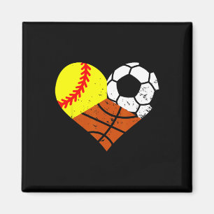 Íman Softll Futebol Desenho Coração Esporte Divertido J