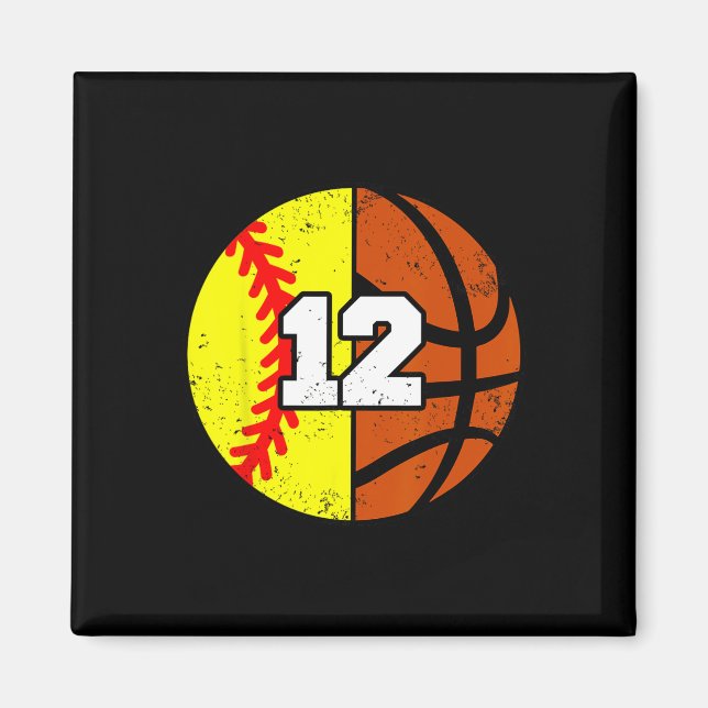 Íman Softll Sketll Número 12 Jersey Engraçado Aniversár (Frente)
