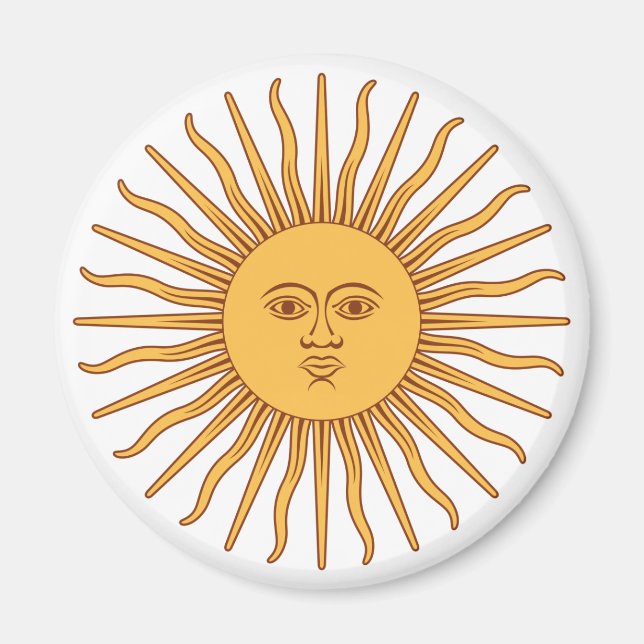 Íman Sol argentino (Frente)