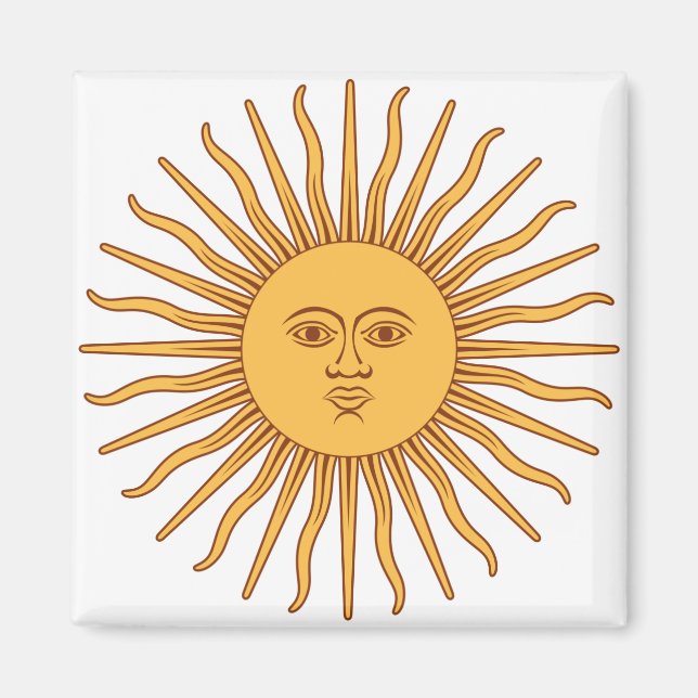 Íman Sol argentino (Frente)