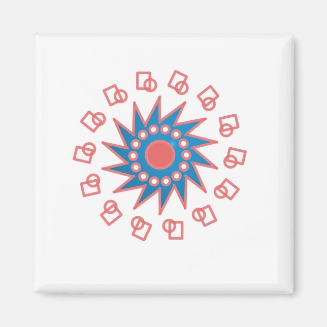 Íman Sol azul (Frente)