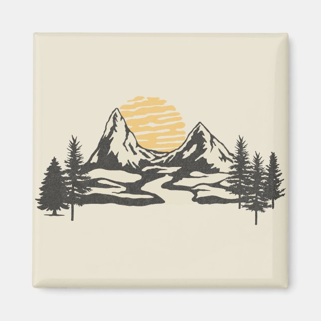 Íman Sol de montanha (Frente)