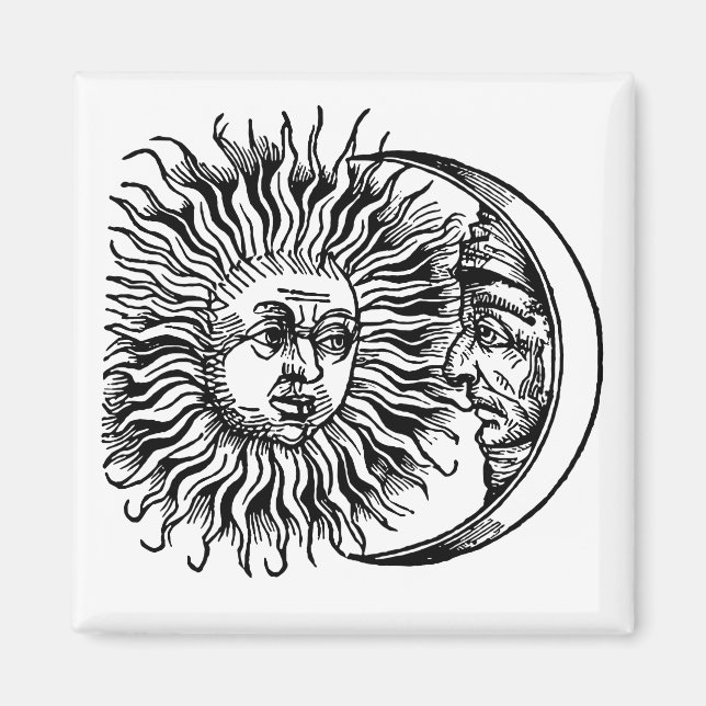 Íman Sol e lua medievais (Frente)