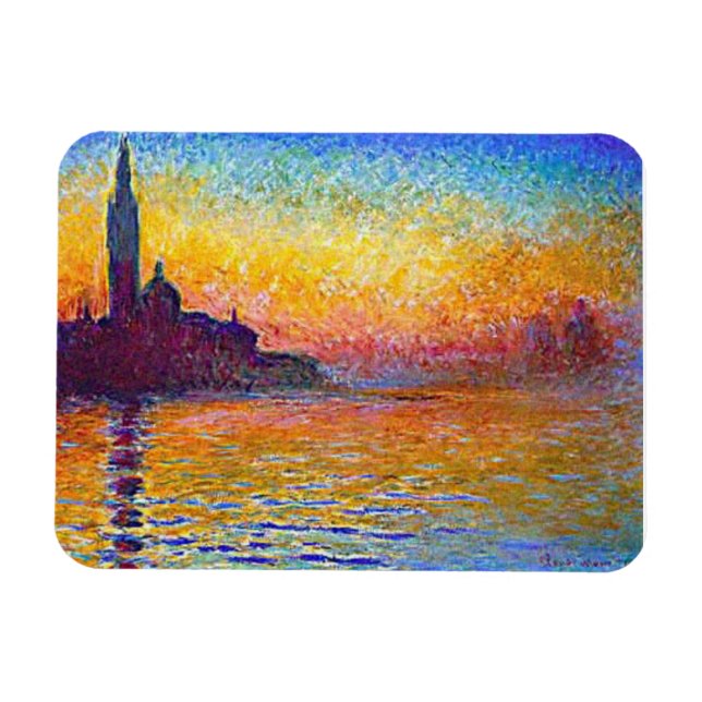 Íman Sol em Veneza, Itália Magnet (Horizontal)